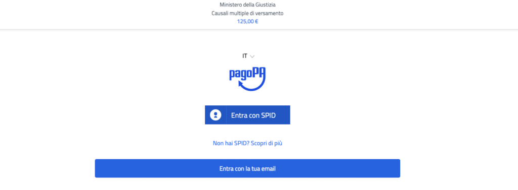 Come si paga il contributo unificato, step 7