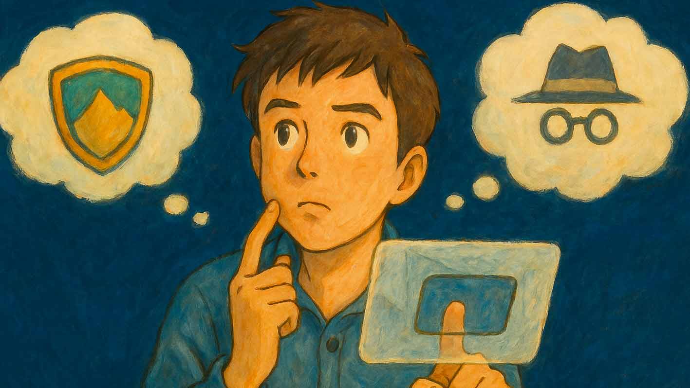 Modalità incognito o VPN